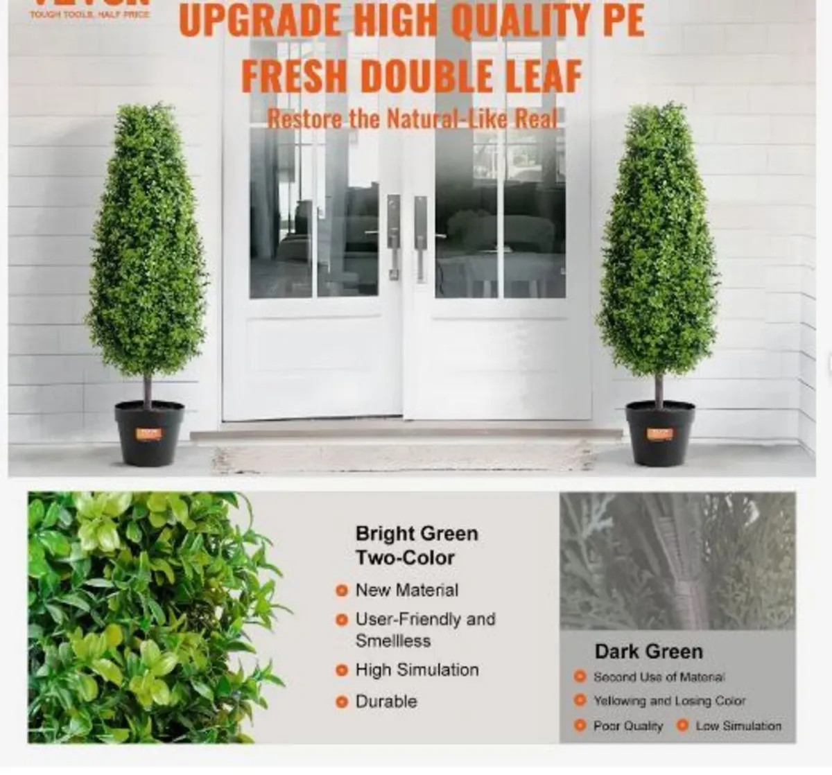 Artificial Boxwood Topiary Tree, 36 inch - Image 3