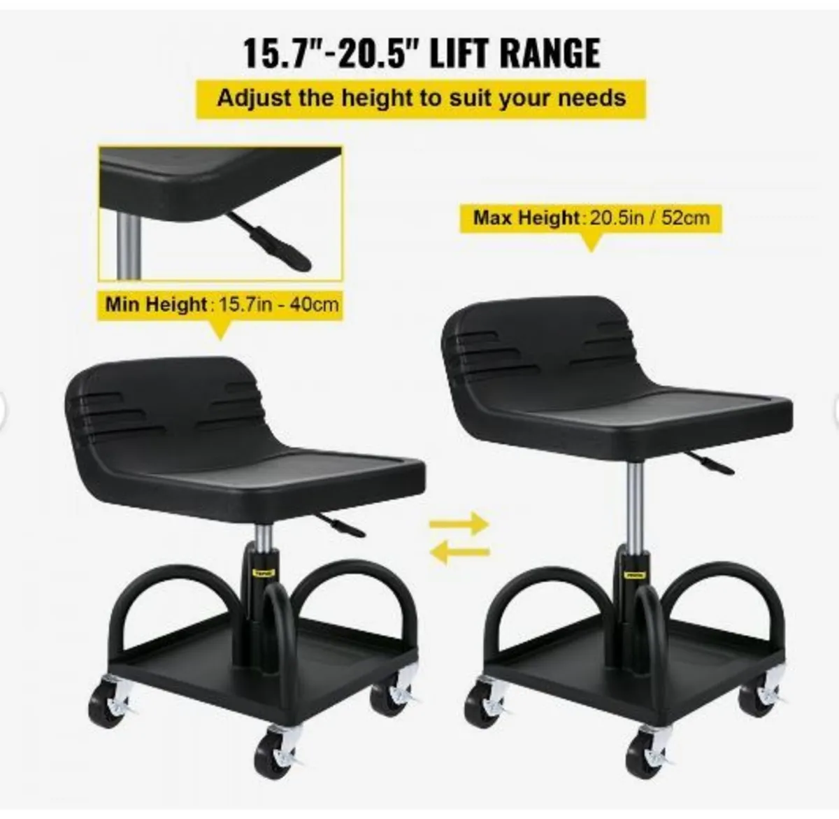 Rolling Garage Stool - Image 3