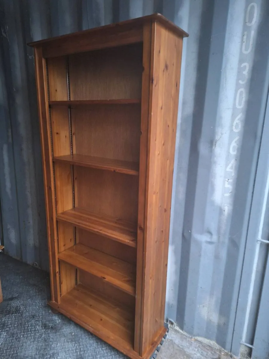 Solid Pine Bookcase (DELIVERY) - Image 1
