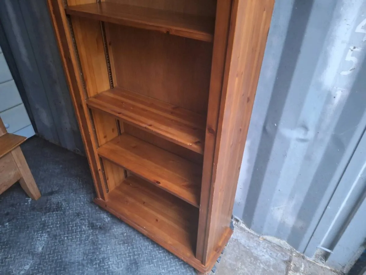 Solid Pine Bookcase (DELIVERY) - Image 3