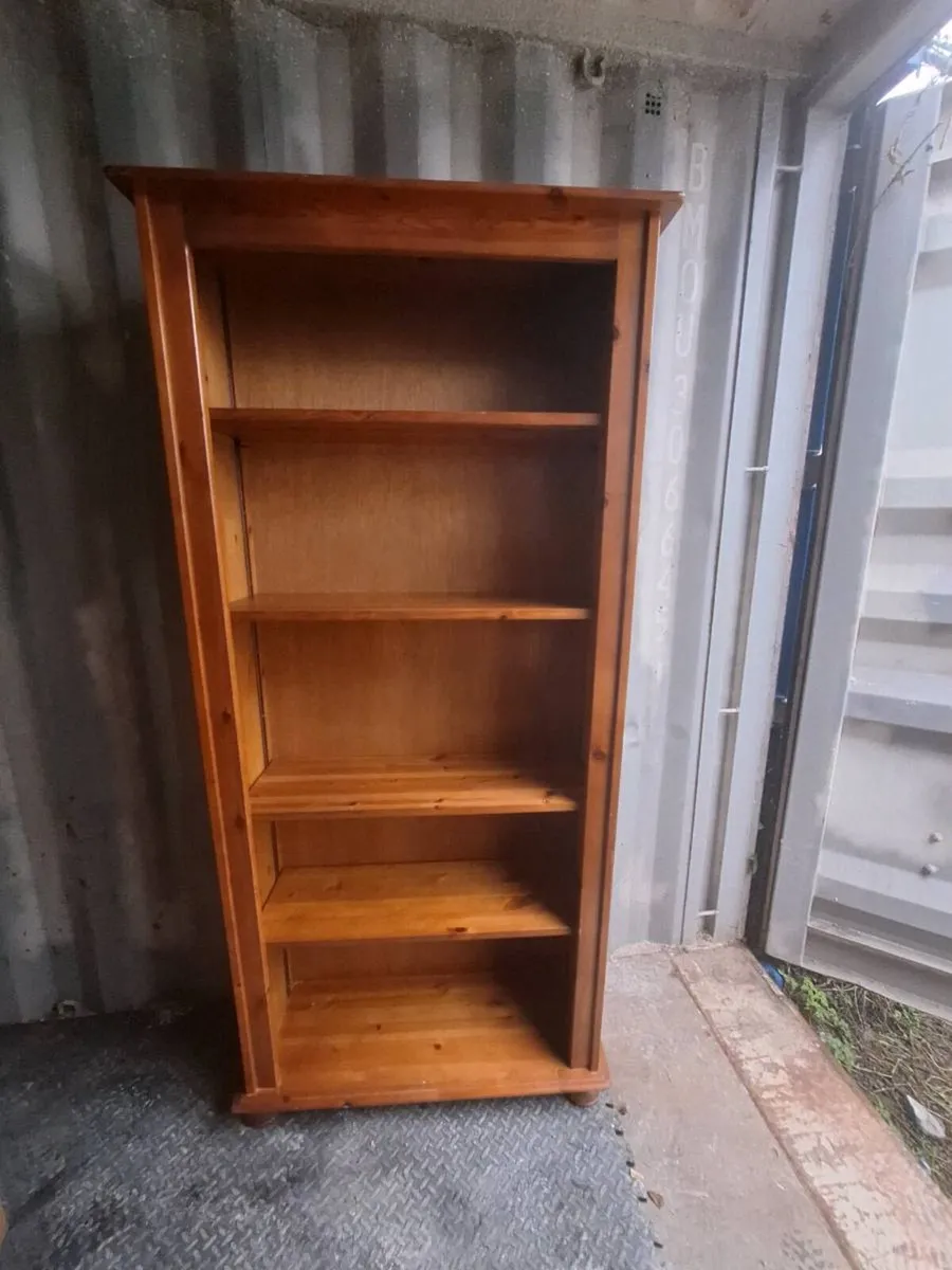 Solid Pine Bookcase (DELIVERY) - Image 4