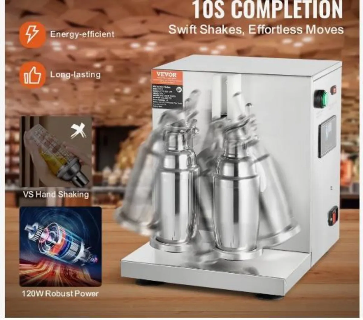 Milkshake Maker Machine, 120W Commercial - Image 2