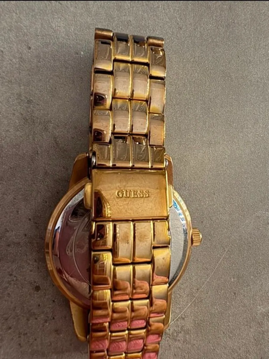Guess Rose Gold Watch Barely Used - Image 2