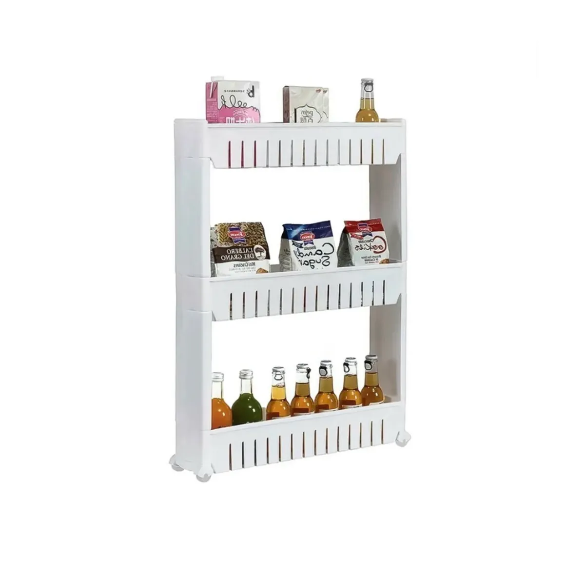 Slide Out Kitchen Trolley Rack 3/5 Shelves - Image 3