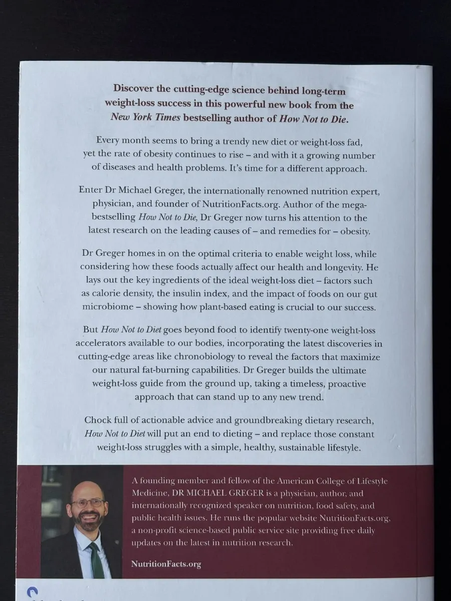 Book NEW: "How Not to Diet" Michael Greger - Image 2