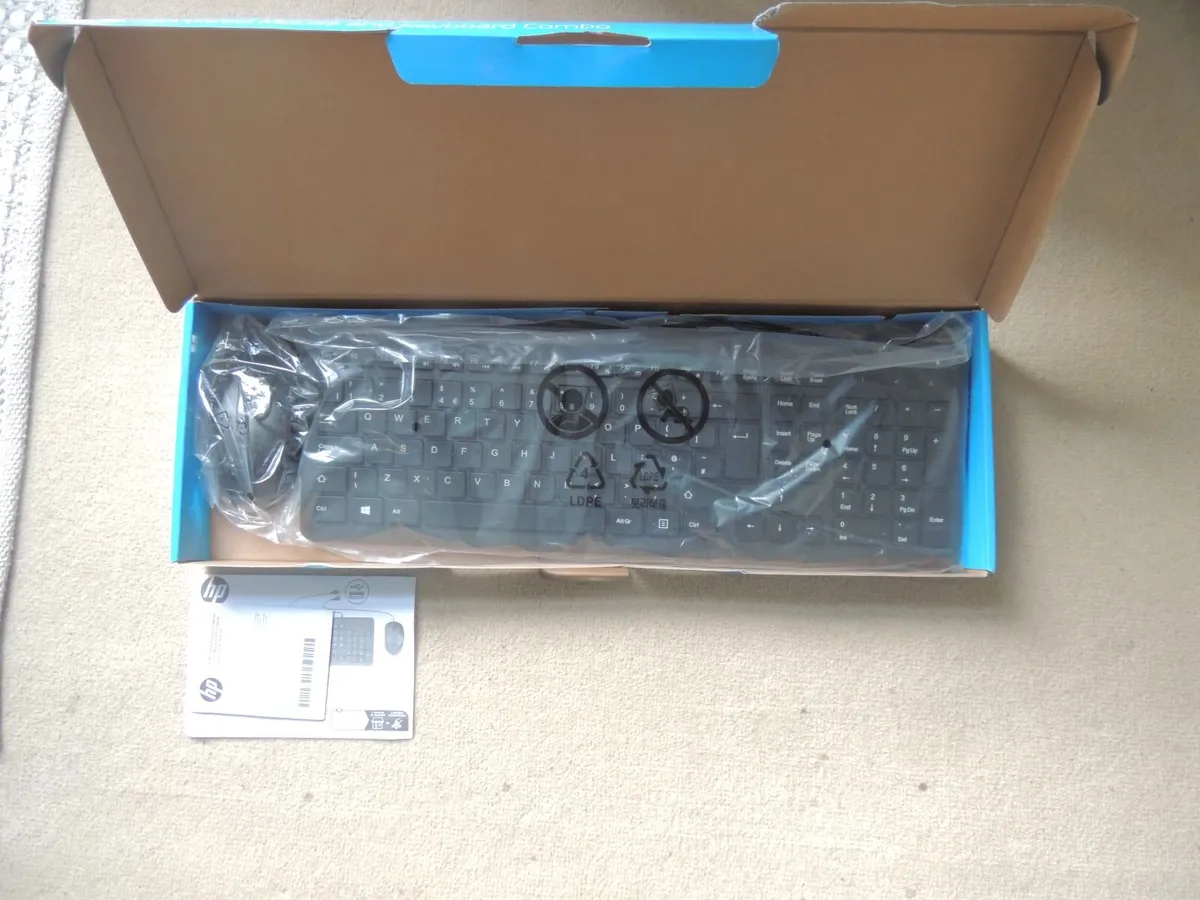 HP 150 Wired Mouse & Keyboard Combo, USB-A, black - Image 3