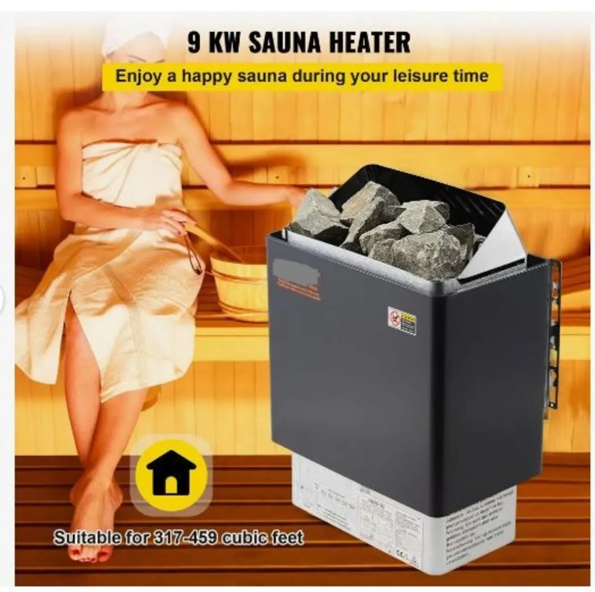 9KW Electric Dry Sauna Heater Stove - Image 3