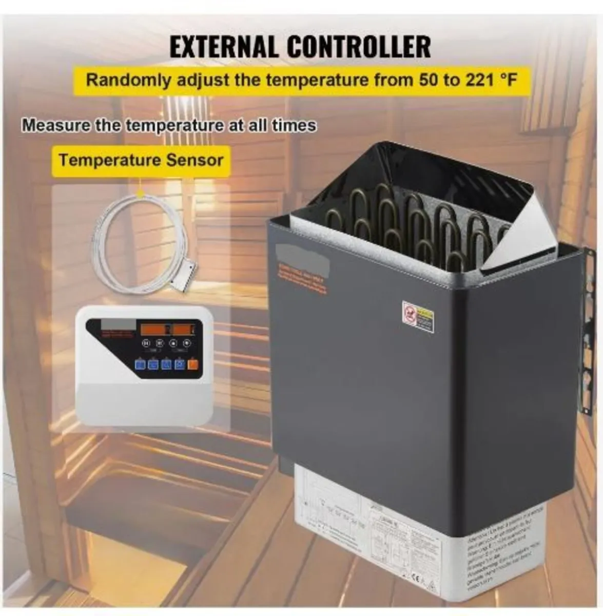 9KW Electric Dry Sauna Heater Stove - Image 4