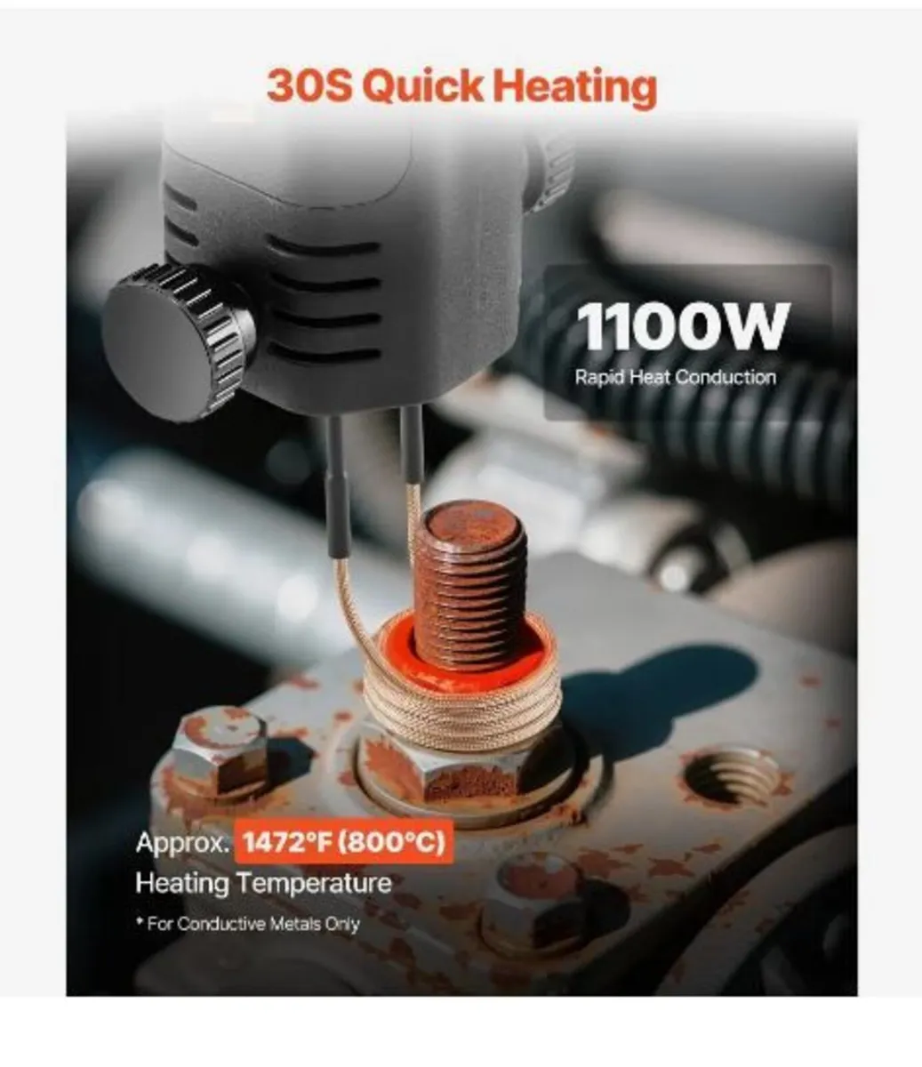 Induction Heater Bolt Removal, 1100W 230V - Image 2