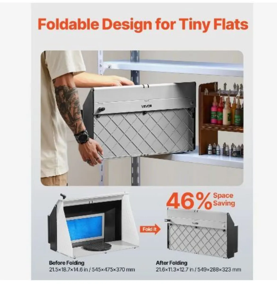 Airbrush Spray Booth, Dual Fans - Image 3
