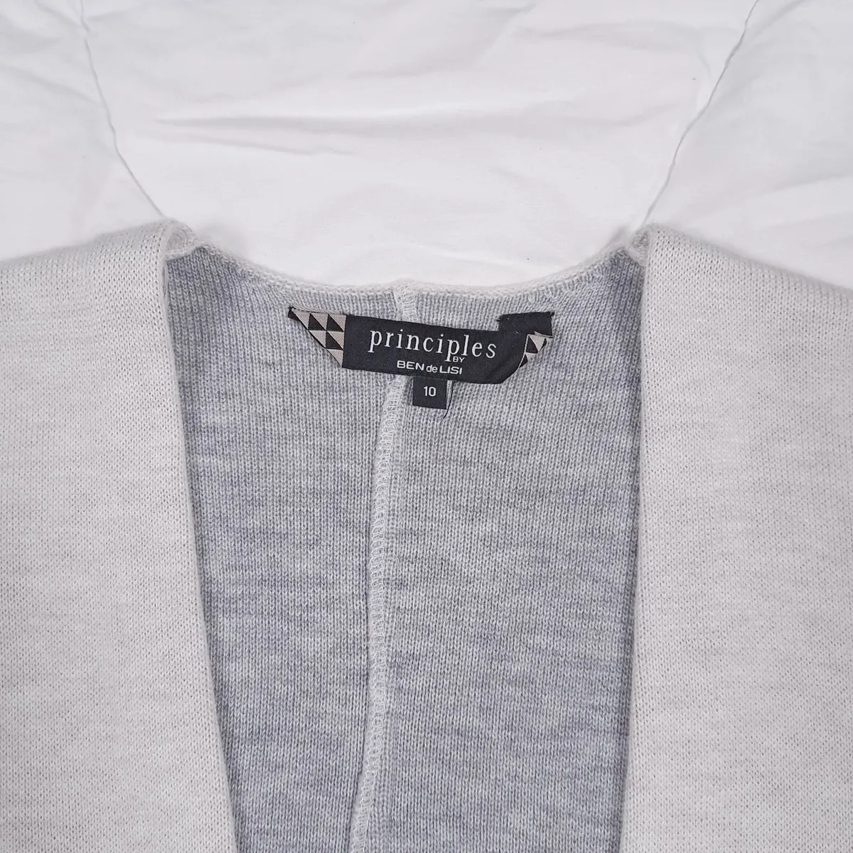 Principles Off White Open Front Cardigan 10UK/38EU - Image 4