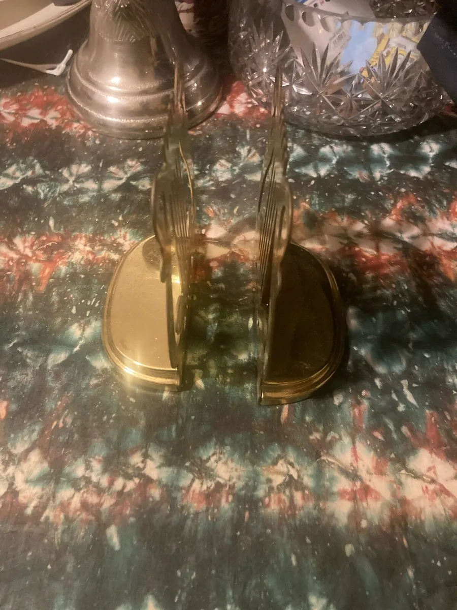 Vintage brass bookends free postage - Image 2