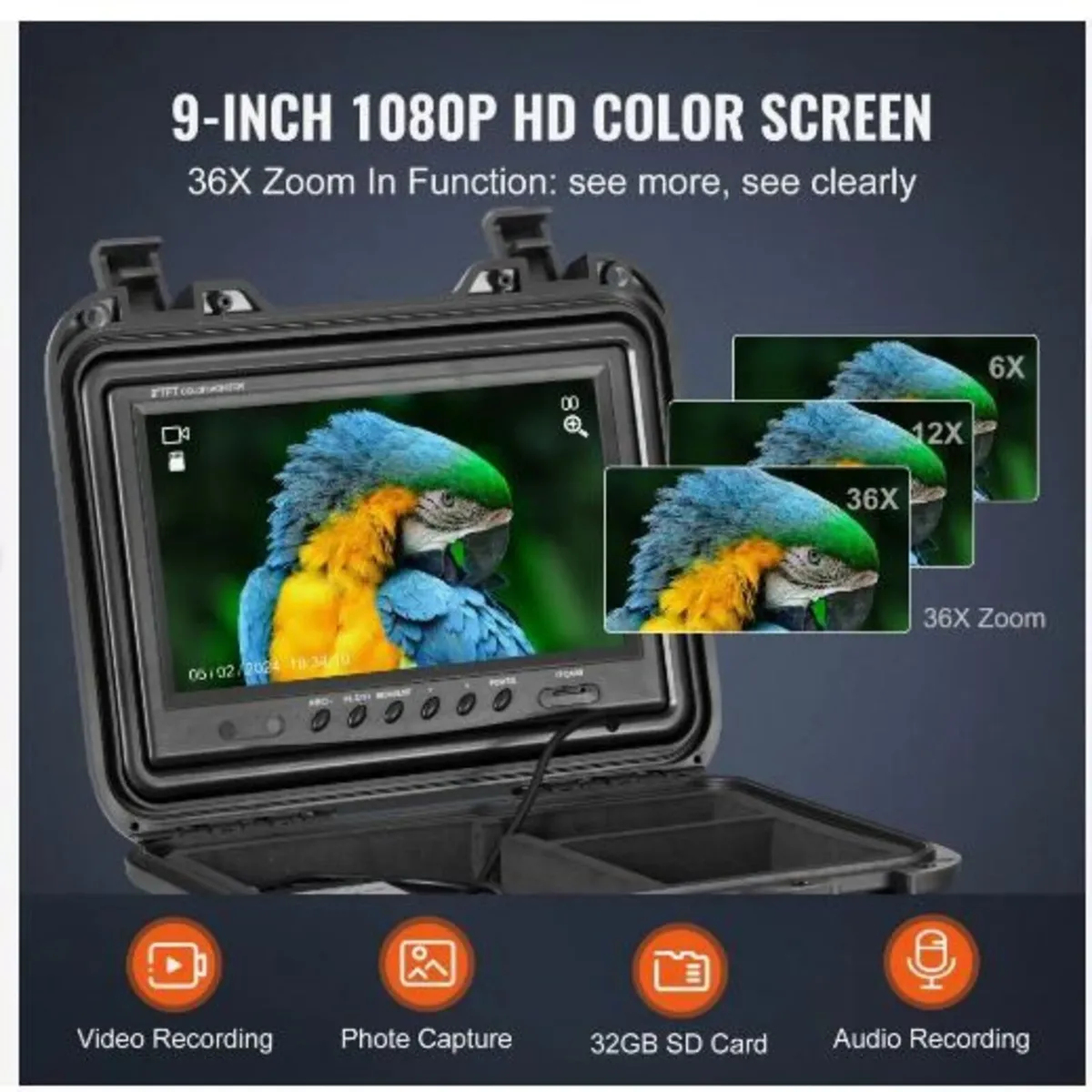 Sewer Camera, 98 ft/30m, Self-Leveling Drain - Image 4