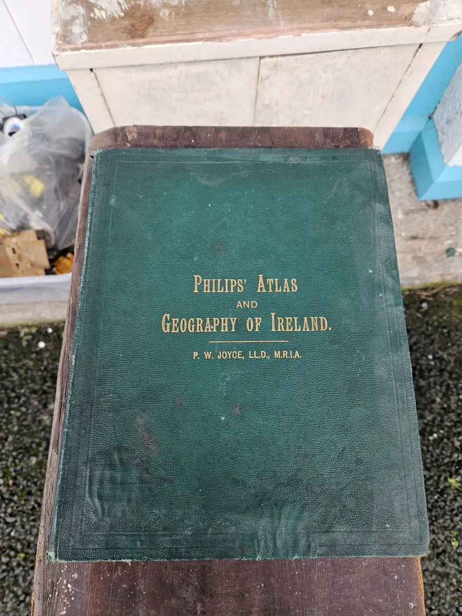 Vintage Philips Atlas and Geography of Ireland - Image 1