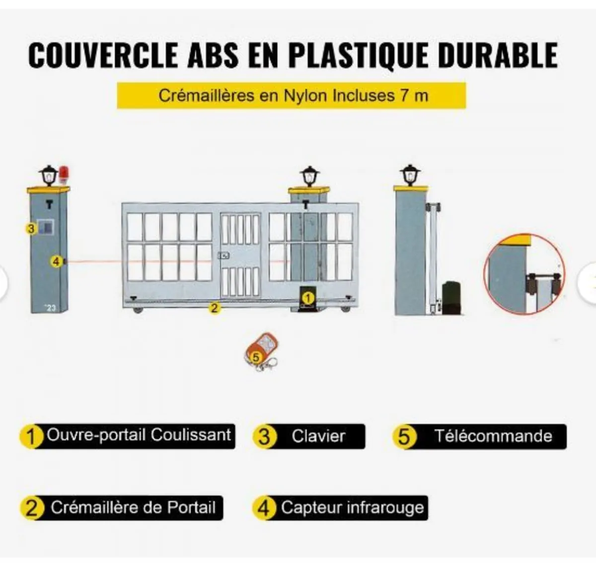 Sliding Gate Opener, 1800 KG 7 m - Image 2
