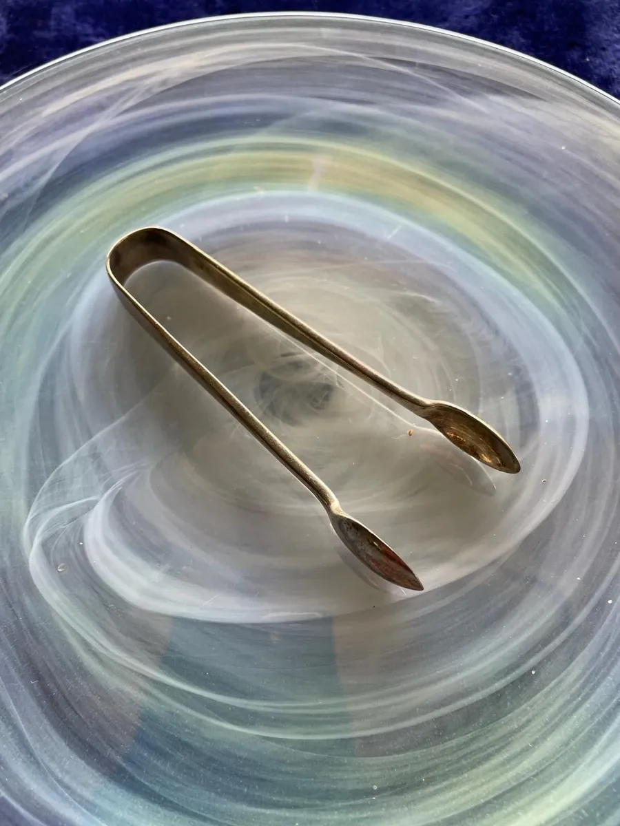 Antique Hallmarked Silver Sugar Tongs - Image 3