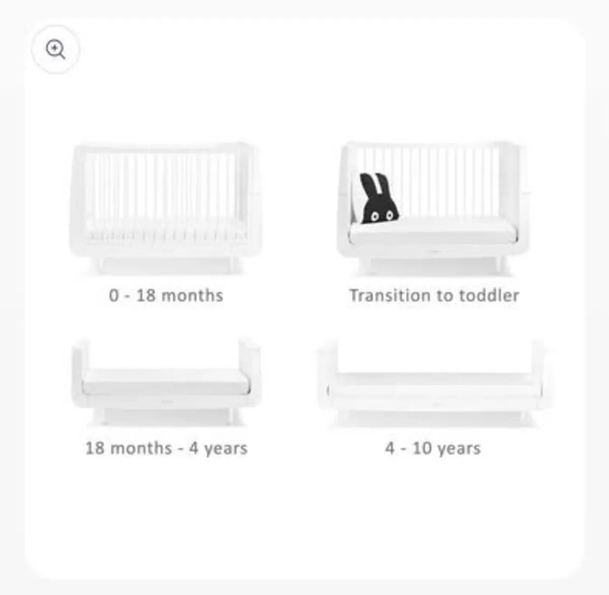 Snuzkot Skandi 2 Piece - Cot Bed & Changing Unit - Image 4