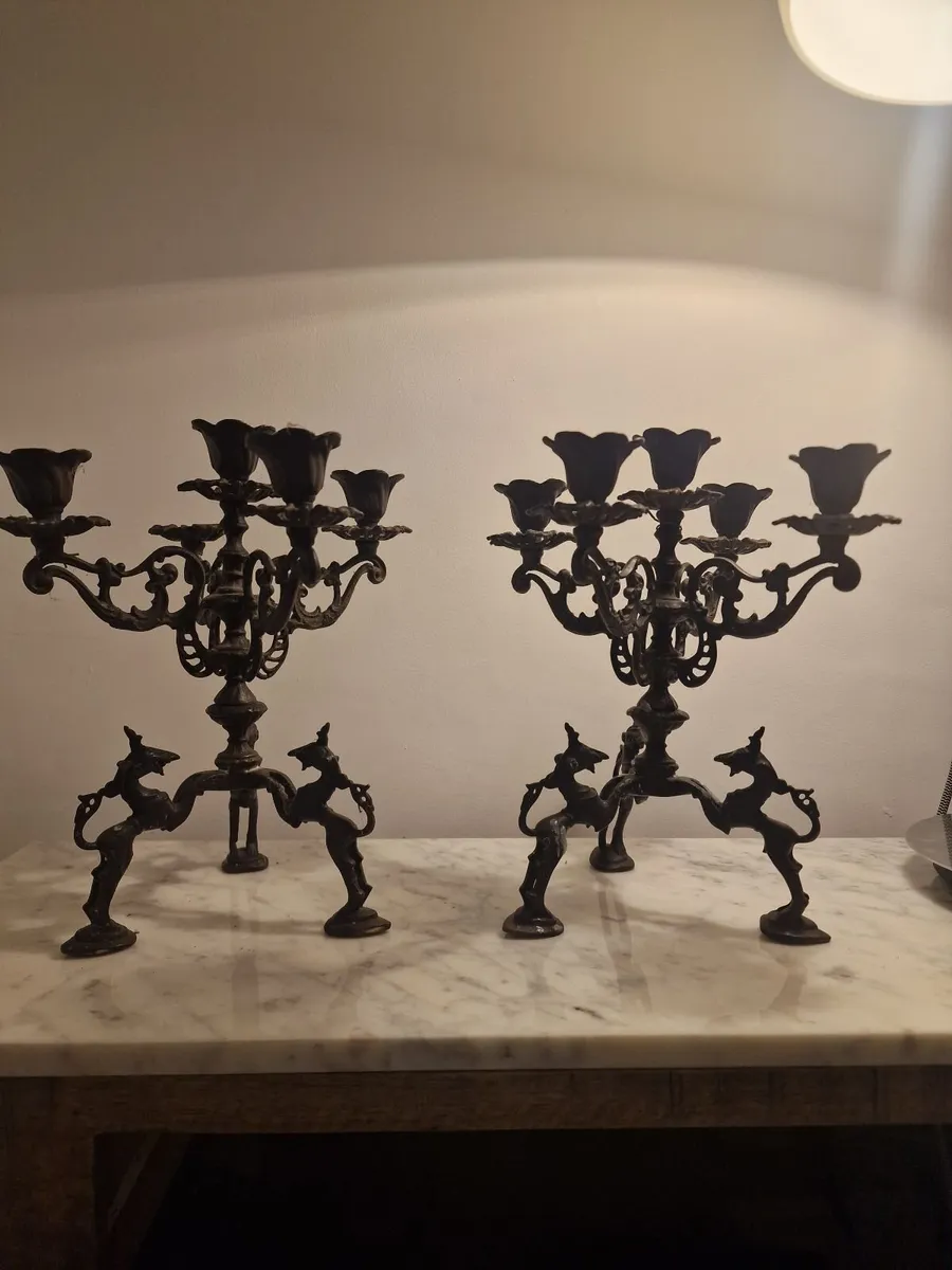 Vintage candelabras - Image 1