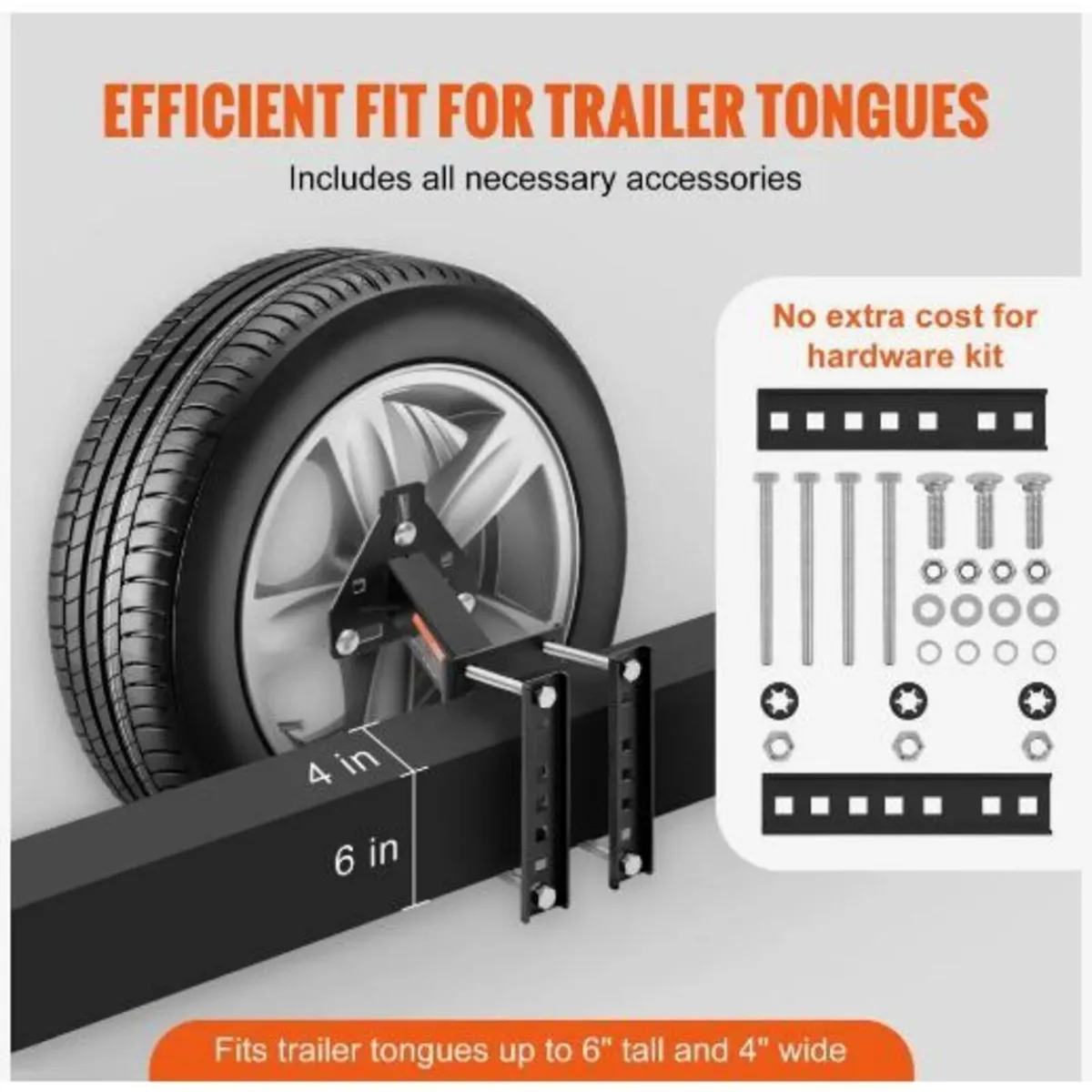 Spare Tire Carrier, Trailer Spare Tire Mount - Image 2