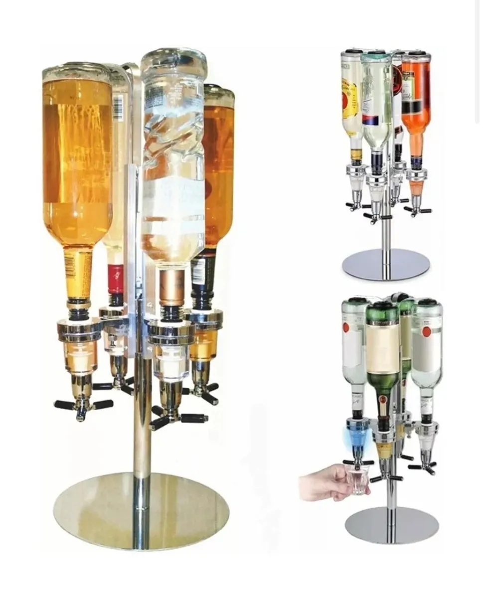4/6 Bottle Rotary Drinks Optic Dispenser NEW - Image 2