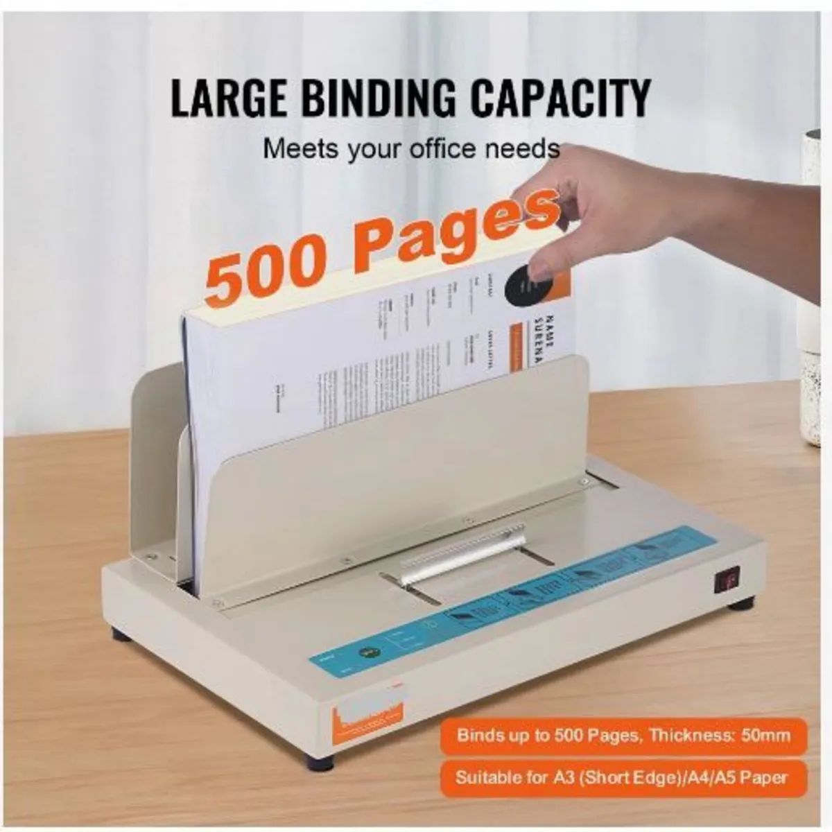 Thermal Binding Machine, 500 Sheets Capacity - Image 4