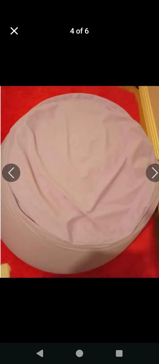Elephant bean bag chair lilac - Image 3