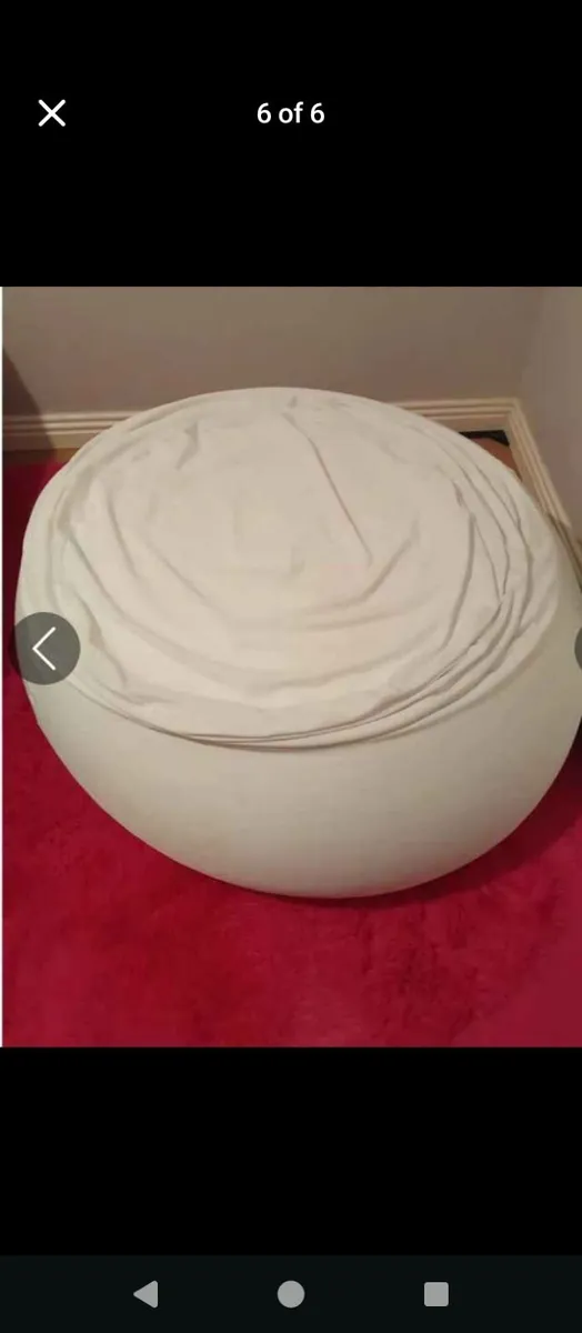 Elephant bean bag chair lilac - Image 4