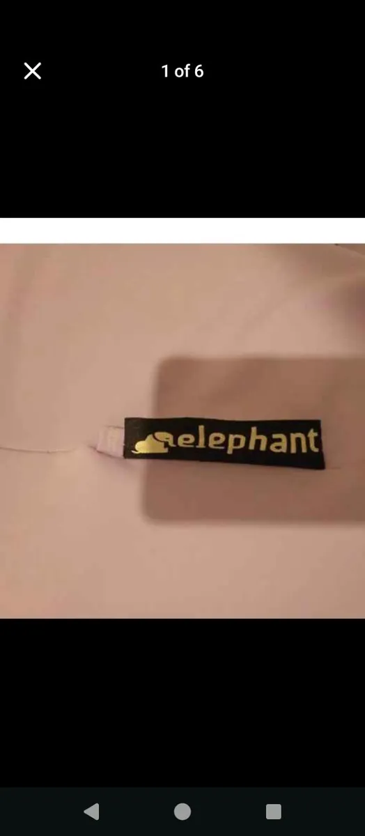 Elephant bean bag chair lilac - Image 1