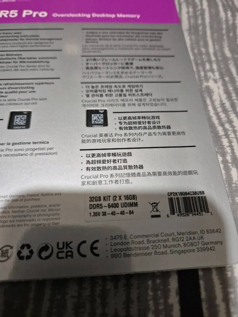 DDR5 Ram 32GB 6400MHz CL 38 - Image 3