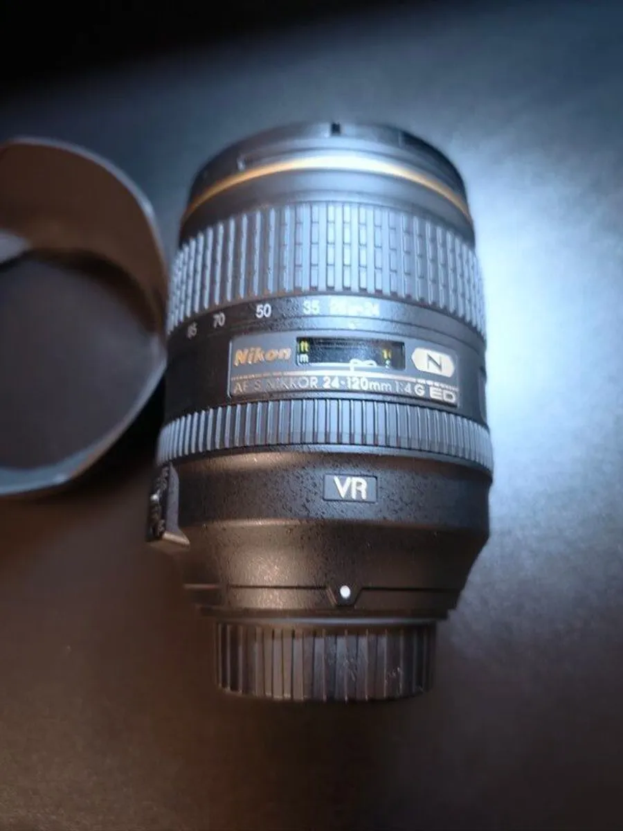Nikon AF-S 24-120mm f4G ED VR FX Full Frame Clean Glass Hood Caps Tested - Image 4