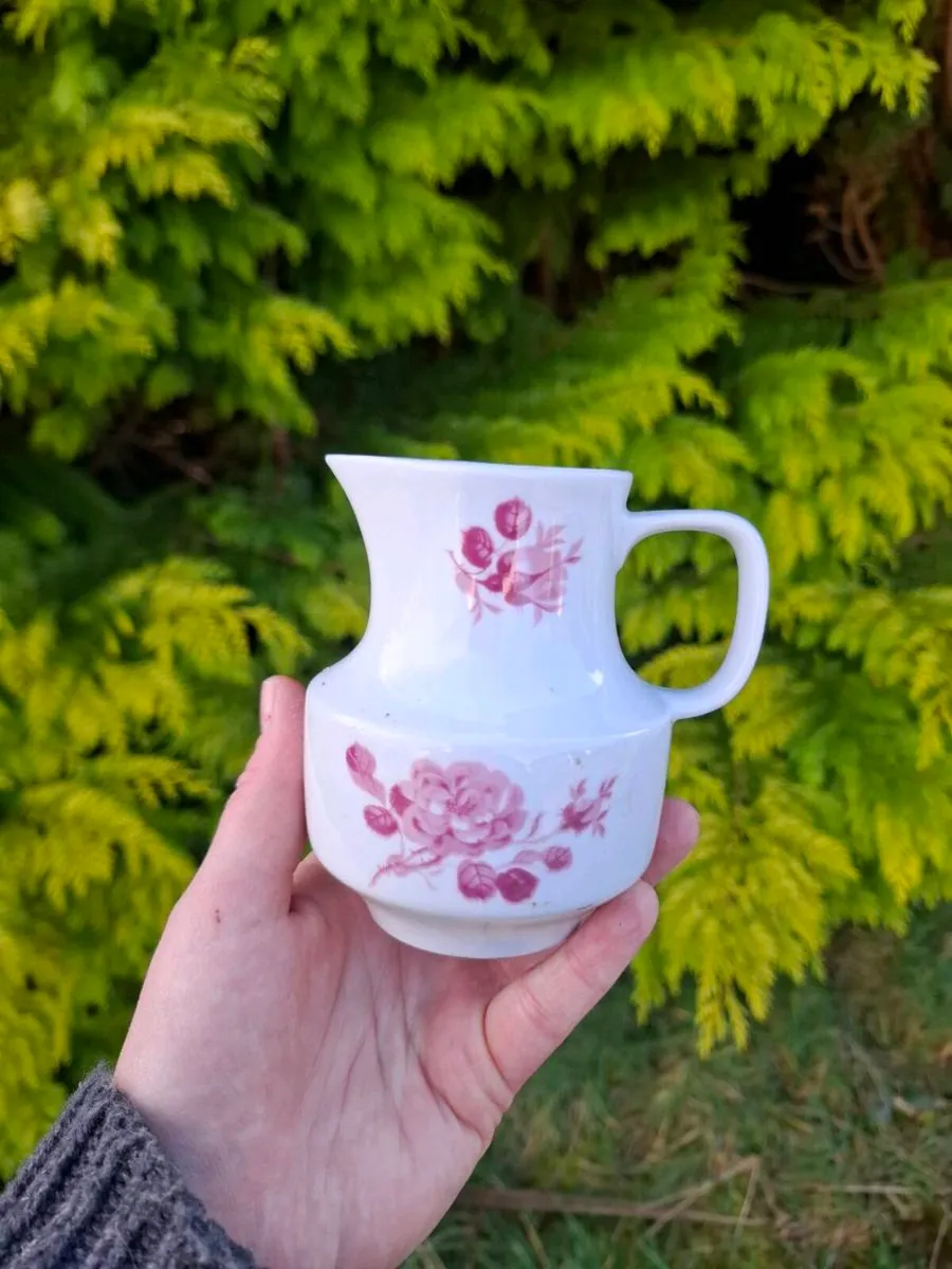 Floral china milk jug