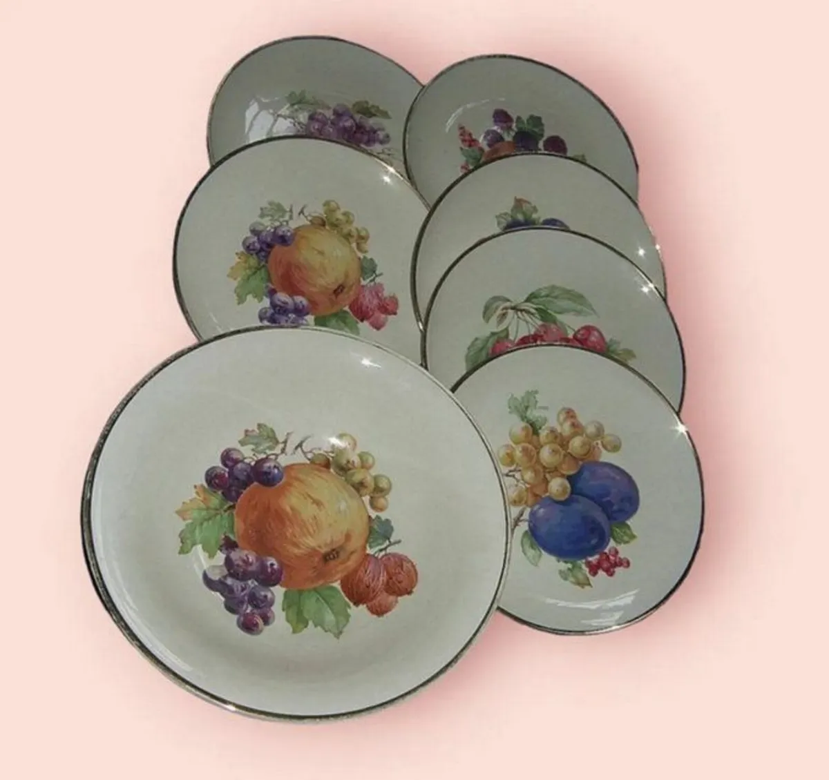 Vintage Serving Bowl Set 22K Edging - Image 2