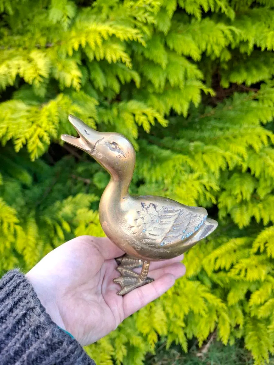 Duck brass ornament