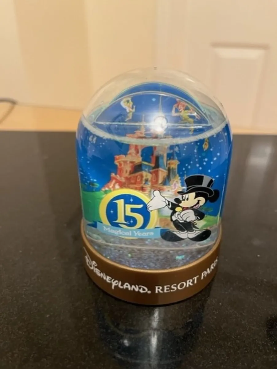 Disneyland Water Globe & Disney Egg Ornament - Image 1