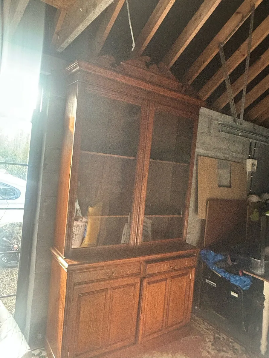 Large Antique Mahogany Bookcase - Image 1