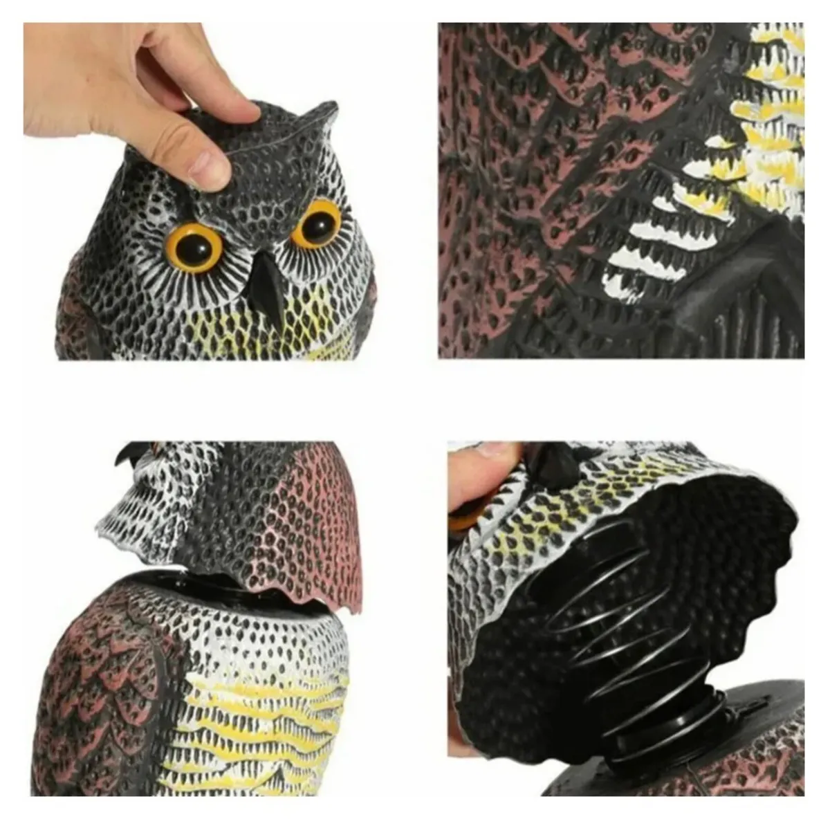 Owl Decoy Bird Pigeon Deterrent Scarecrow - Image 2
