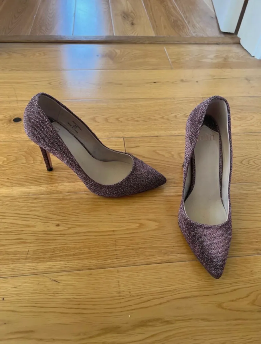 Pink sparkly heels Faith - Image 1