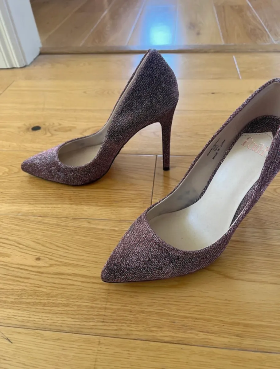 Pink sparkly heels Faith - Image 2