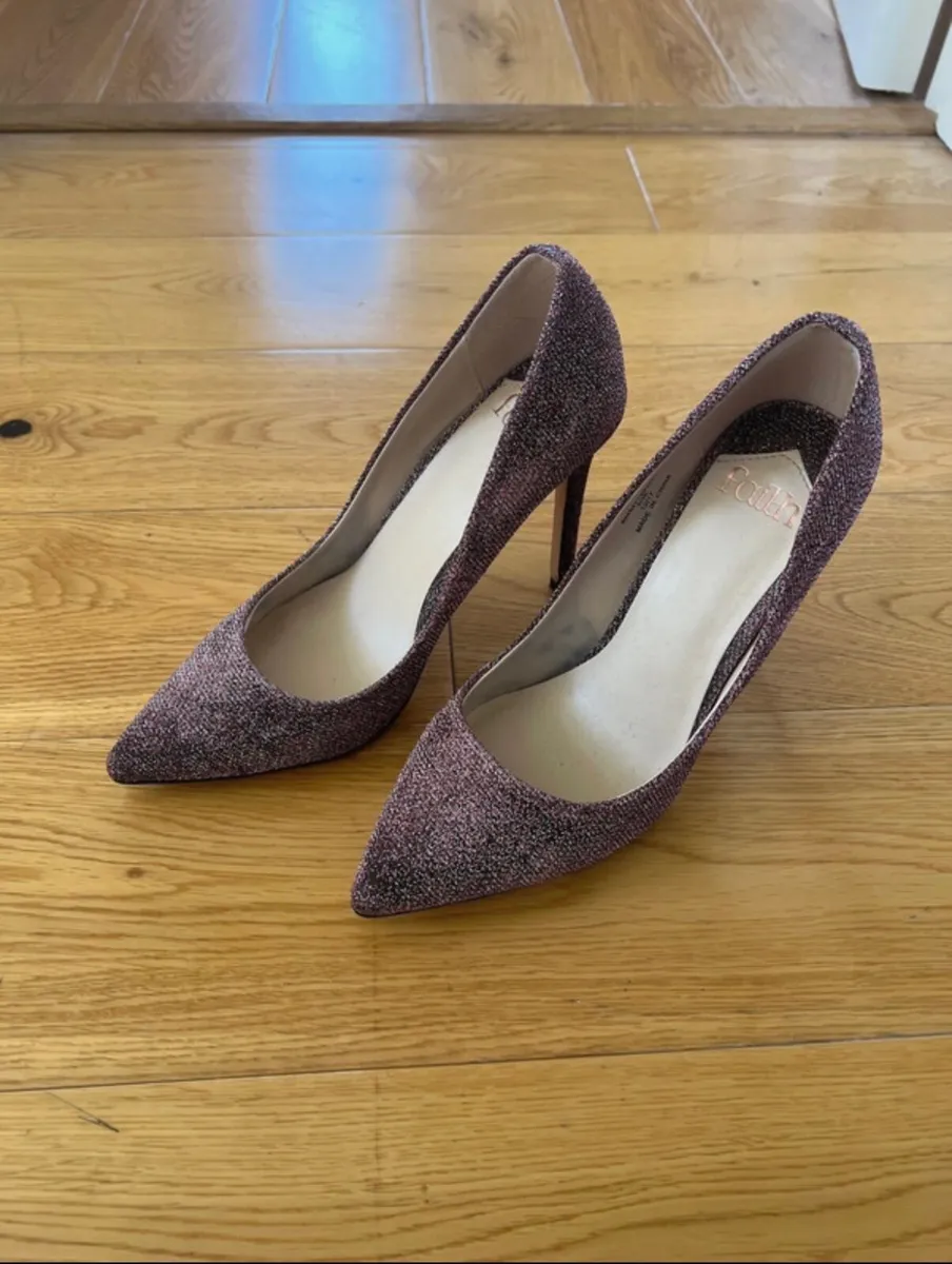 Pink sparkly heels Faith - Image 3