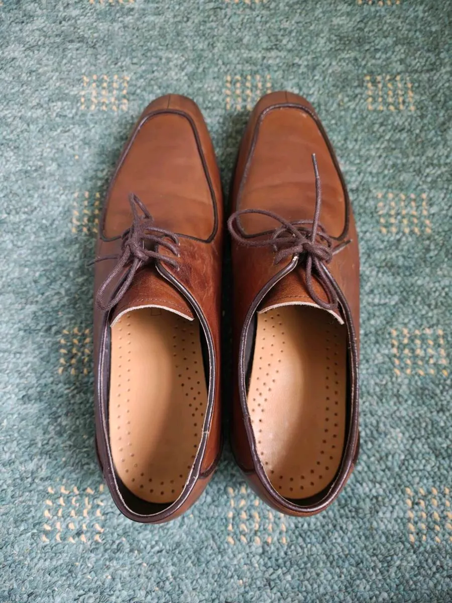 Barker England Preston Walnut Calf Shoes – Size 10 - Image 2