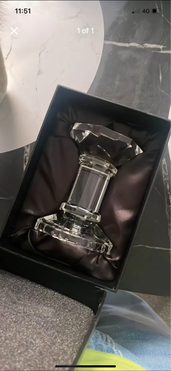Glass candle holder - Image 2