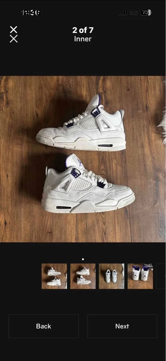 Air Jordan 4 white - Image 3