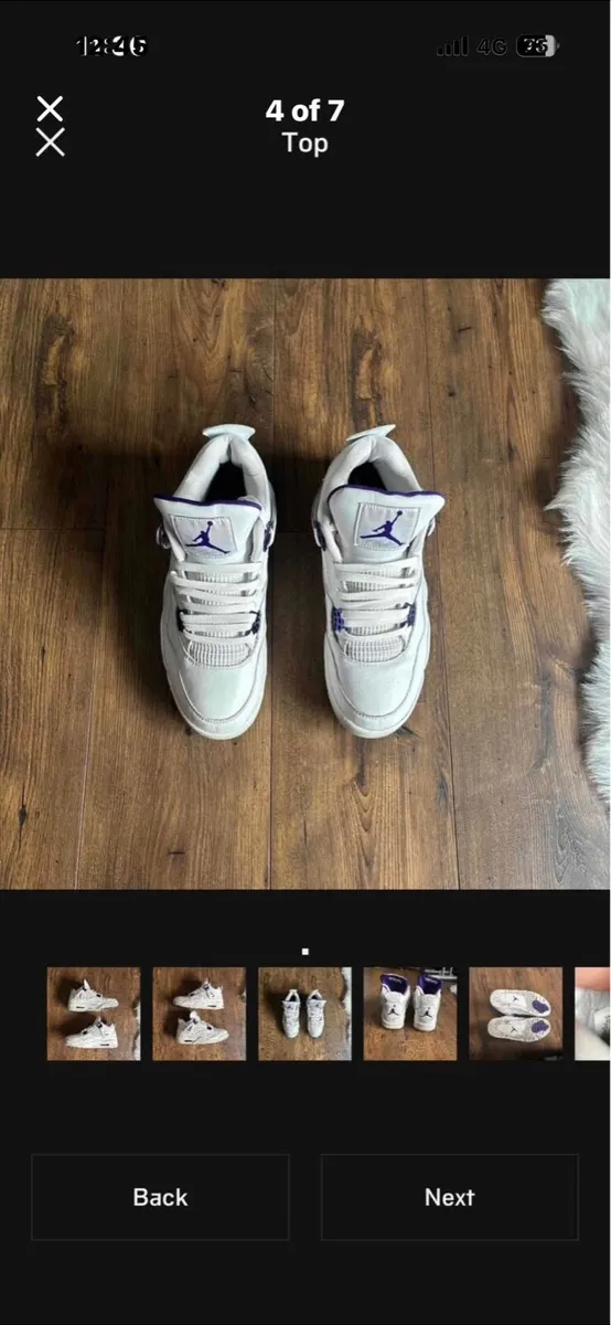 Air Jordan 4 white - Image 4
