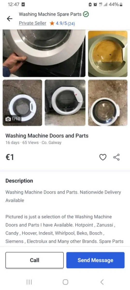 Washing machine door - Image 1