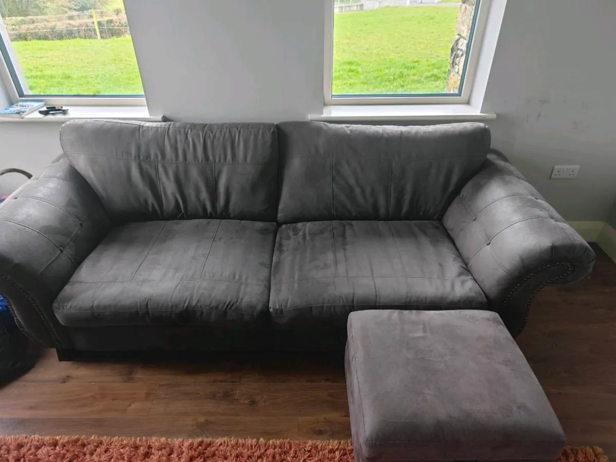 DFS large Sofa and footstool