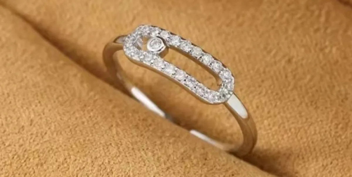 Resized silver colour ring