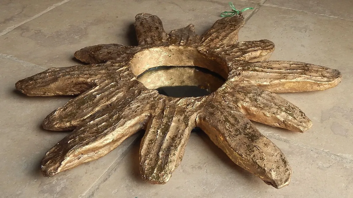 Vintage Papier Mache Wall Mirror - Image 2