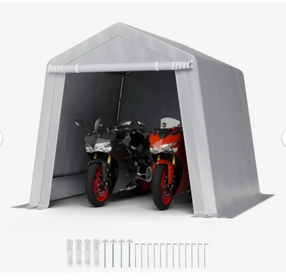 Outdoor Storage Shed, 8 x 8 ft Portable Storage - Image 1