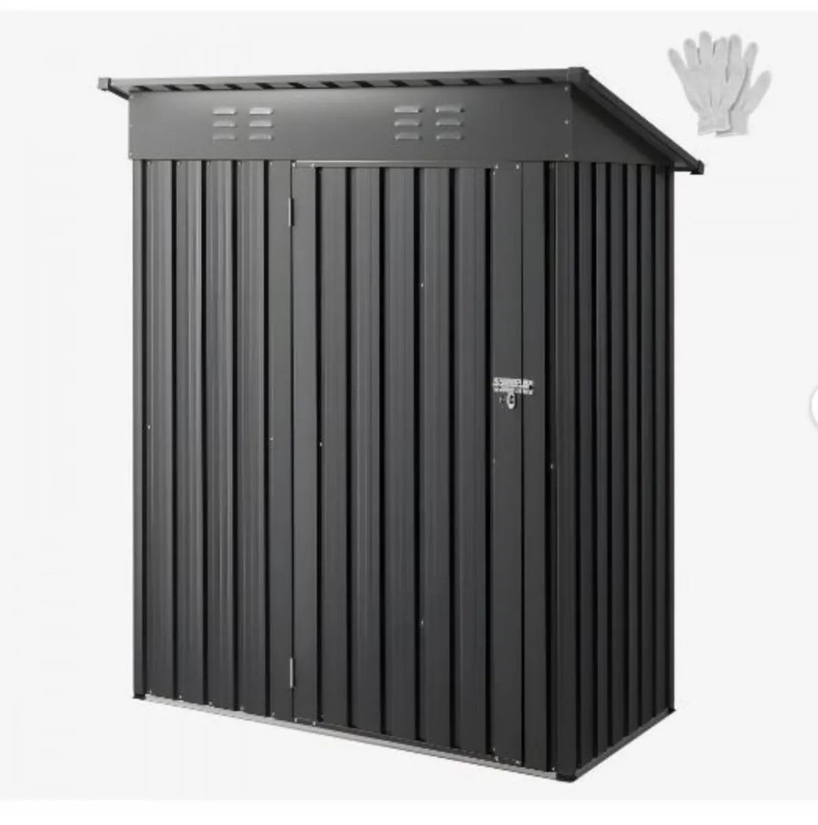 1533 x 876 x 1815 mm Metal Garden Shed - Image 1