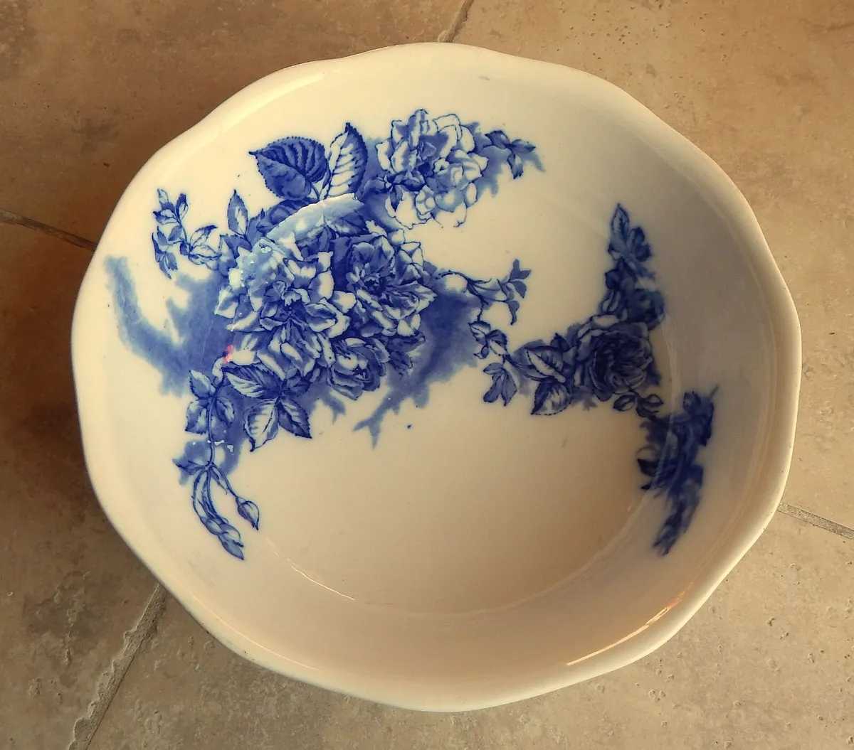 Large Vintage Furnivals Ceramic Pottery Bowl - Image 3